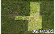Satellite 3D Map of Tulsa County, darken