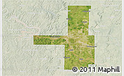 Satellite 3D Map of Tulsa County, lighten