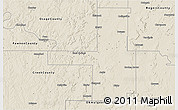 Shaded Relief 3D Map of Tulsa County