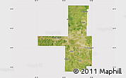 Satellite Map of Tulsa County, cropped outside