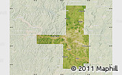 Satellite Map of Tulsa County, lighten