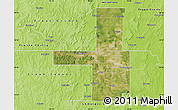 Satellite Map of Tulsa County, physical outside