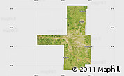 Satellite Map of Tulsa County, single color outside