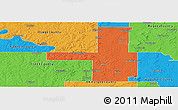 Political Panoramic Map of Tulsa County