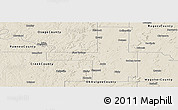 Shaded Relief Panoramic Map of Tulsa County