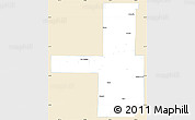 Classic Style Simple Map of Tulsa County, single color outside
