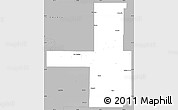 Gray Simple Map of Tulsa County