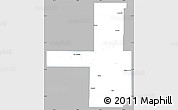 Gray Simple Map of Tulsa County, single color outside