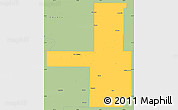 Savanna Style Simple Map of Tulsa County