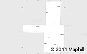 Silver Style Simple Map of Tulsa County, single color outside