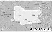 Gray 3D Map of Wagoner County