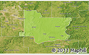 Physical 3D Map of Wagoner County, satellite outside