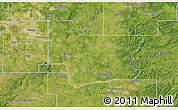 Satellite 3D Map of Wagoner County