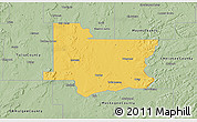 Savanna Style 3D Map of Wagoner County