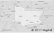 Silver Style 3D Map of Wagoner County