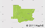 Physical Map of Wagoner County, cropped outside