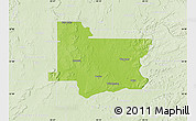 Physical Map of Wagoner County, lighten