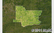 Satellite Map of Wagoner County, darken