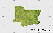 Satellite Map of Wagoner County, single color outside