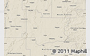 Shaded Relief Map of Wagoner County