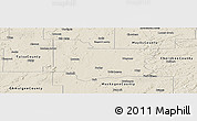 Shaded Relief Panoramic Map of Wagoner County