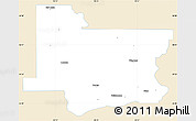 Classic Style Simple Map of Wagoner County, single color outside
