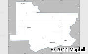 Gray Simple Map of Wagoner County, single color outside