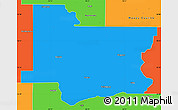 Political Simple Map of Wagoner County