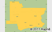 Savanna Style Simple Map of Wagoner County, single color outside