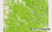 Physical Map of ZIP code 97007