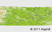 Physical Panoramic Map of ZIP code 97007