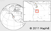 Blank Location Map of ZIP code 97030