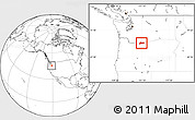 Blank Location Map of ZIP code 97058