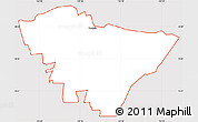 Silver Style Simple Map of ZIP Code 97062