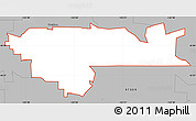 Gray Simple Map of ZIP code 97080