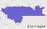 Political Simple Map of ZIP code 97080, cropped outside