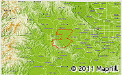 Physical 3D Map of ZIP code 97123