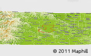 Physical Panoramic Map of ZIP code 97123
