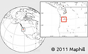 Blank Location Map of ZIP code 97124