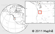 Blank Location Map of ZIP code 97140