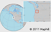Gray Location Map of ZIP code 97140