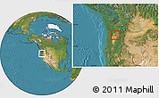 Satellite Location Map of ZIP code 97140
