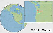 Savanna Style Location Map of ZIP code 97140