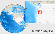 Shaded Relief Location Map of ZIP code 97140, highlighted country, highlighted county