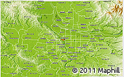 Physical 3D Map of ZIP code 97205