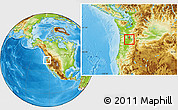 Physical Location Map of ZIP code 97205