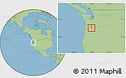 Savanna Style Location Map of ZIP code 97205