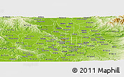 Physical Panoramic Map of ZIP code 97205