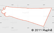 Silver Style Simple Map of ZIP code 97205