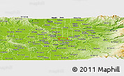 Physical Panoramic Map of ZIP code 97222